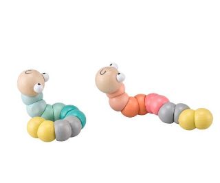 Obrázek z Housenka dřevěná 17cm, 2dr (12) 